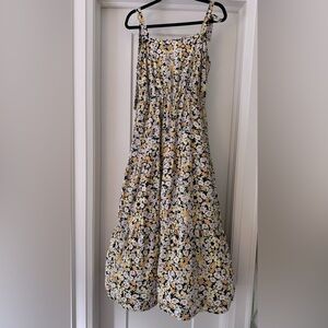 Adjustable Strap Patterned Sundress